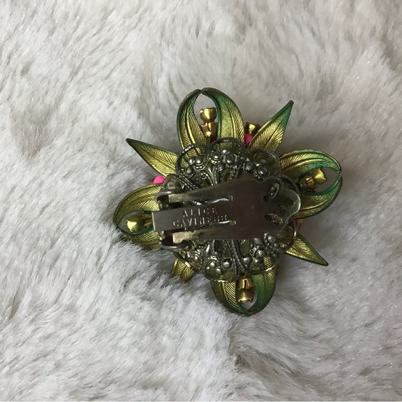 Alice Caviness Brooch and Earrings vintage - Picture 4 of 5